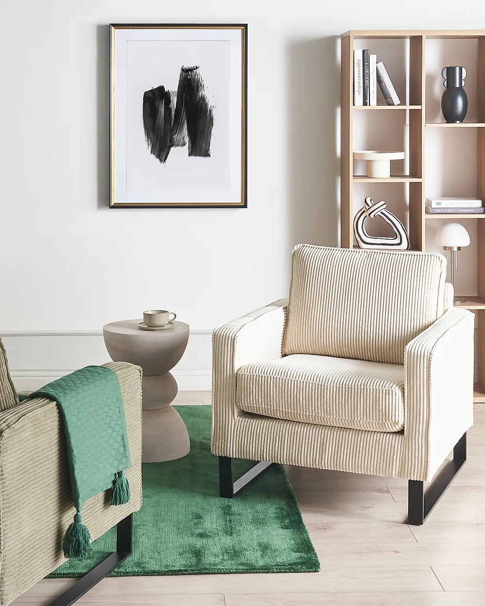 Armchair VIND Corduroy Light Beige_1175610