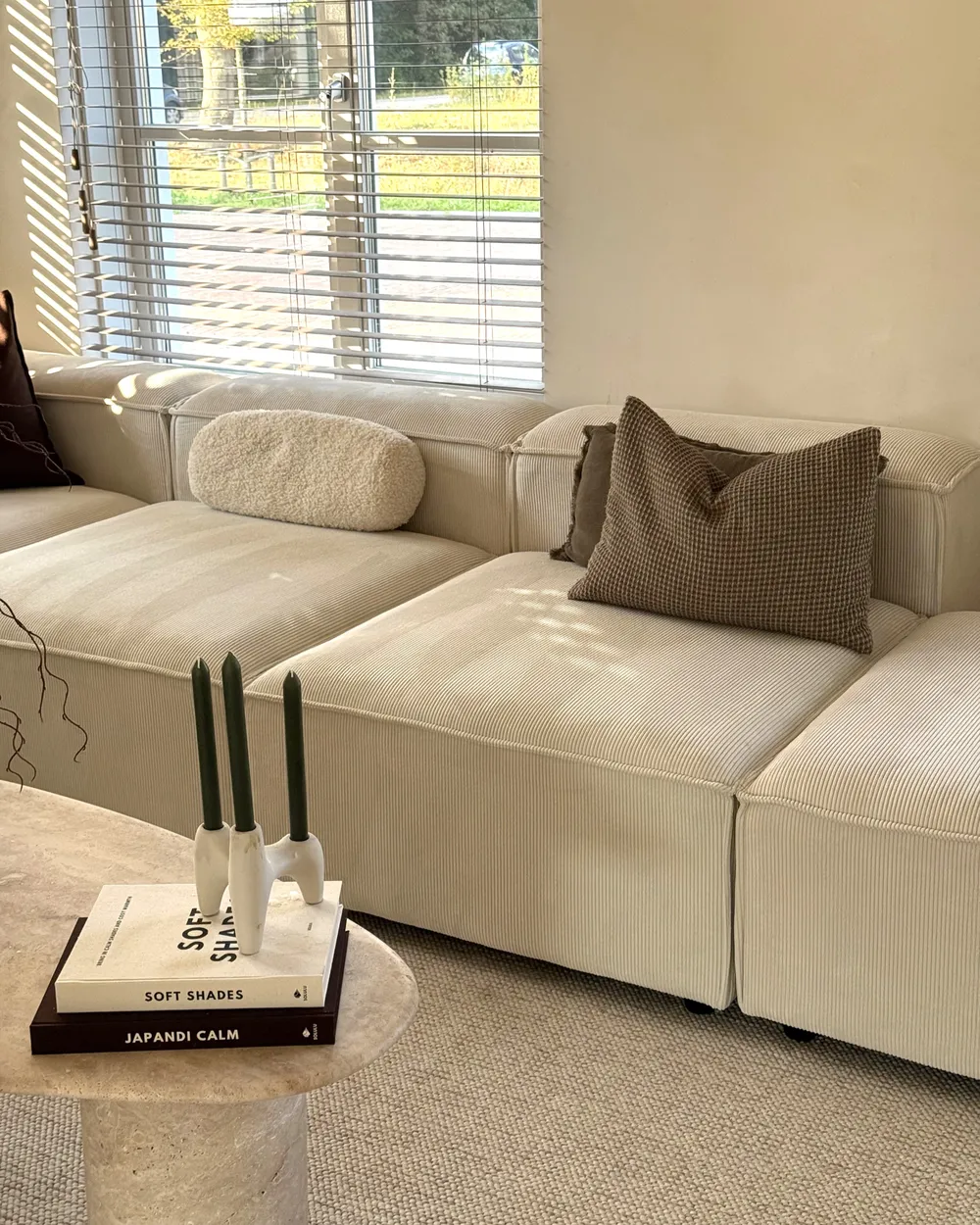 Chaise Longue ARDAL Corduroy Off-White Right Hand_1022716