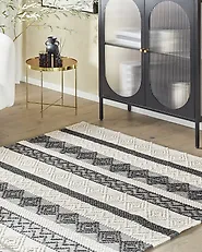 Matto DAVUTLAR Vaaleanbeige 200 x 200 cm Villa_1178490