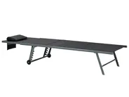 Set of 2 Sun Loungers SORONI Reclining Metal Black_1014187