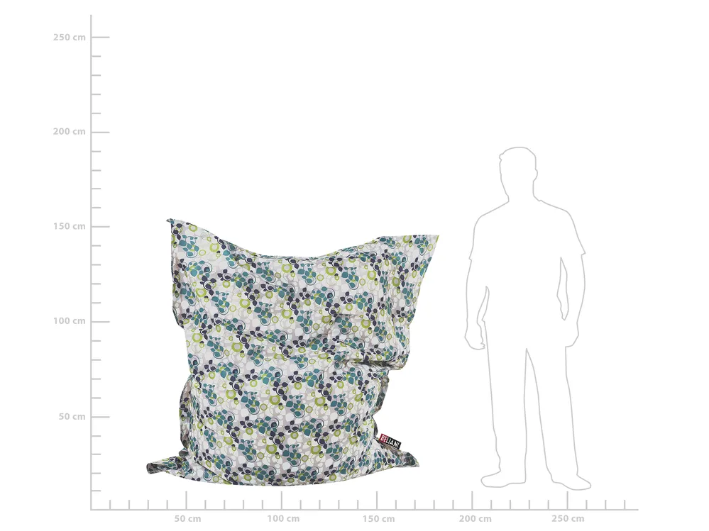 Sittsäck 300 L FUZZY 140 cm 180 cm Flerfärgad_823392