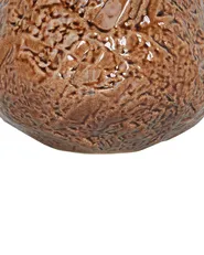 Flower Vase BETTA 22 cm Stoneware Brown_935281