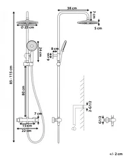Mixer Shower Set with Rainshower CATAMARCA Gold_1000244