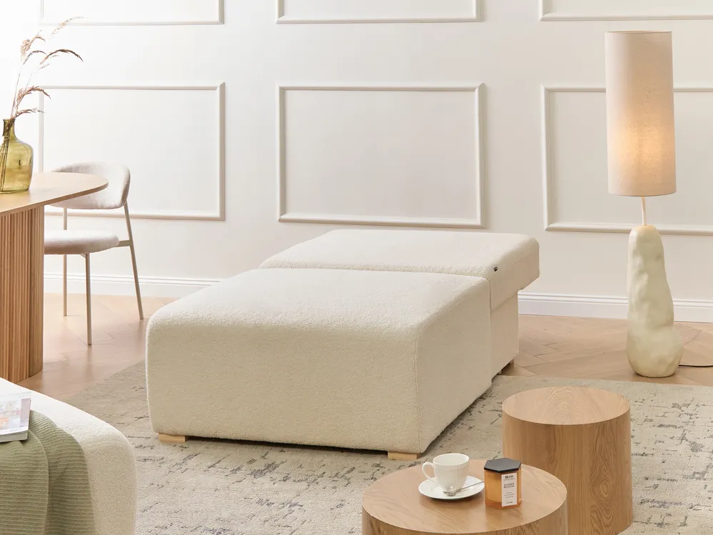 1-Seat Section NERBO with Storage Boucle Off-White_1033654