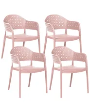 Set of 4 Chairs NARINO Pink_1069748