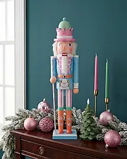 Prydnadsfigur HARKAN 50 cm Nötknäckare Blå_1175483