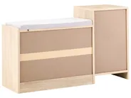 Shoe Storage Cabinet REGINA Light Brown_1073958