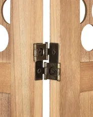 Rumsavdelare med 4 paneler CERTOSA 163 cm 170 cm Ljusbrun_874046