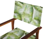 Set of 2 Garden Chair Replacement Fabrics CINE Light Green_819455