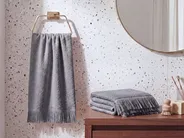 Set of 2 Towels ATIU Terry Cotton Grey_843352