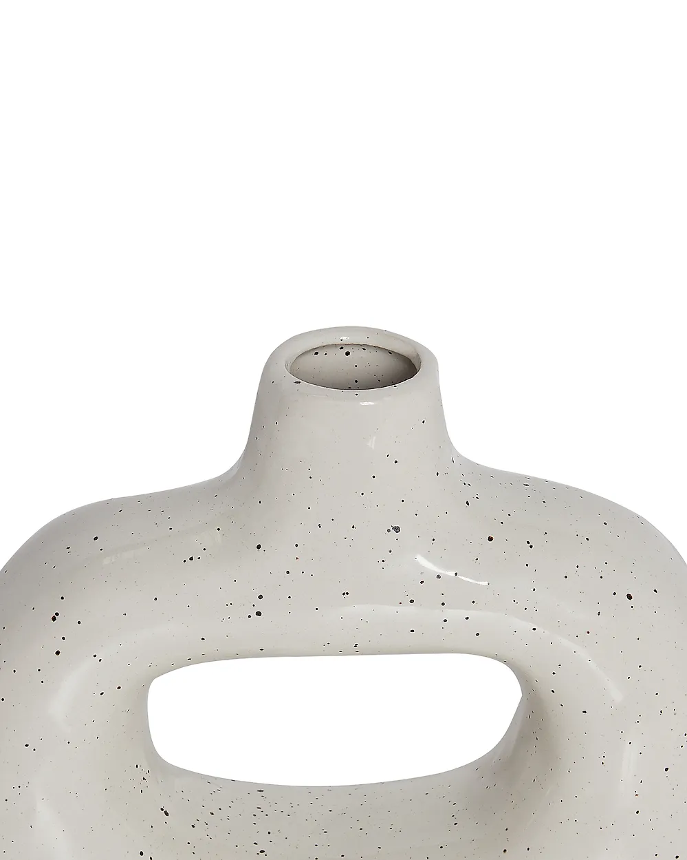 Blomstervase MOONEYE 19 cm Steintøy Off white_935234