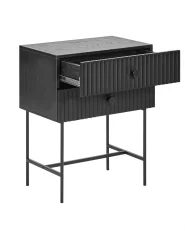 2 Drawer Bedside Table COVENTRY Black_1031966