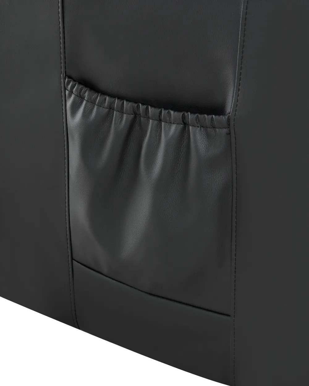 Electric Recliner Chair ETER Faux Leather Black_1003059