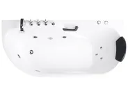 Massagebadkar SAYULA 1700 x 800 mm Vit Vänstervänd_1029512