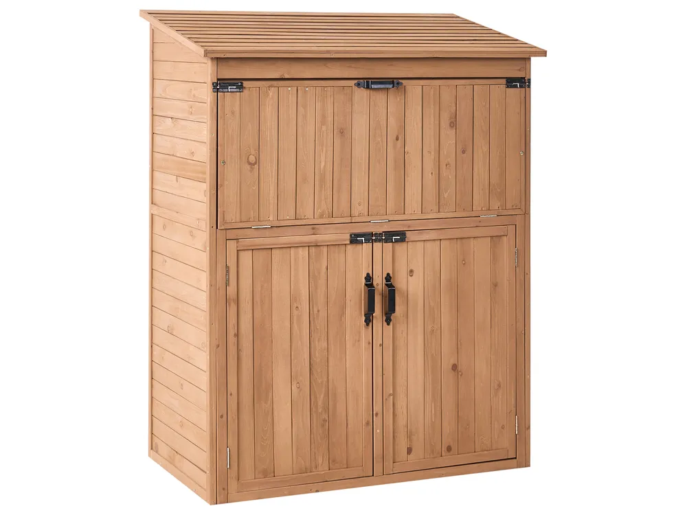 Tool Shed TOFFIA 127 cm 66 cm Fir Wood Brown