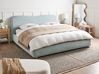 Ottoman Bed BLAGNAC Chenille Light Blue 180 x 200 cm (EU Super King)