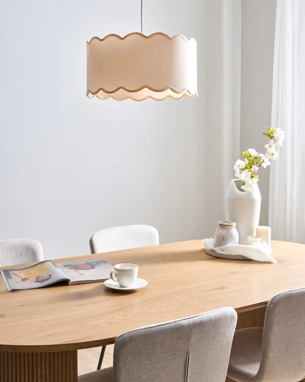 Riippuvalaisin GAIREZI Metalli Valkoinen/beige_1027226