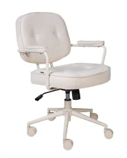 Desk Chair PARAMUS Fabric Off-White_1007092