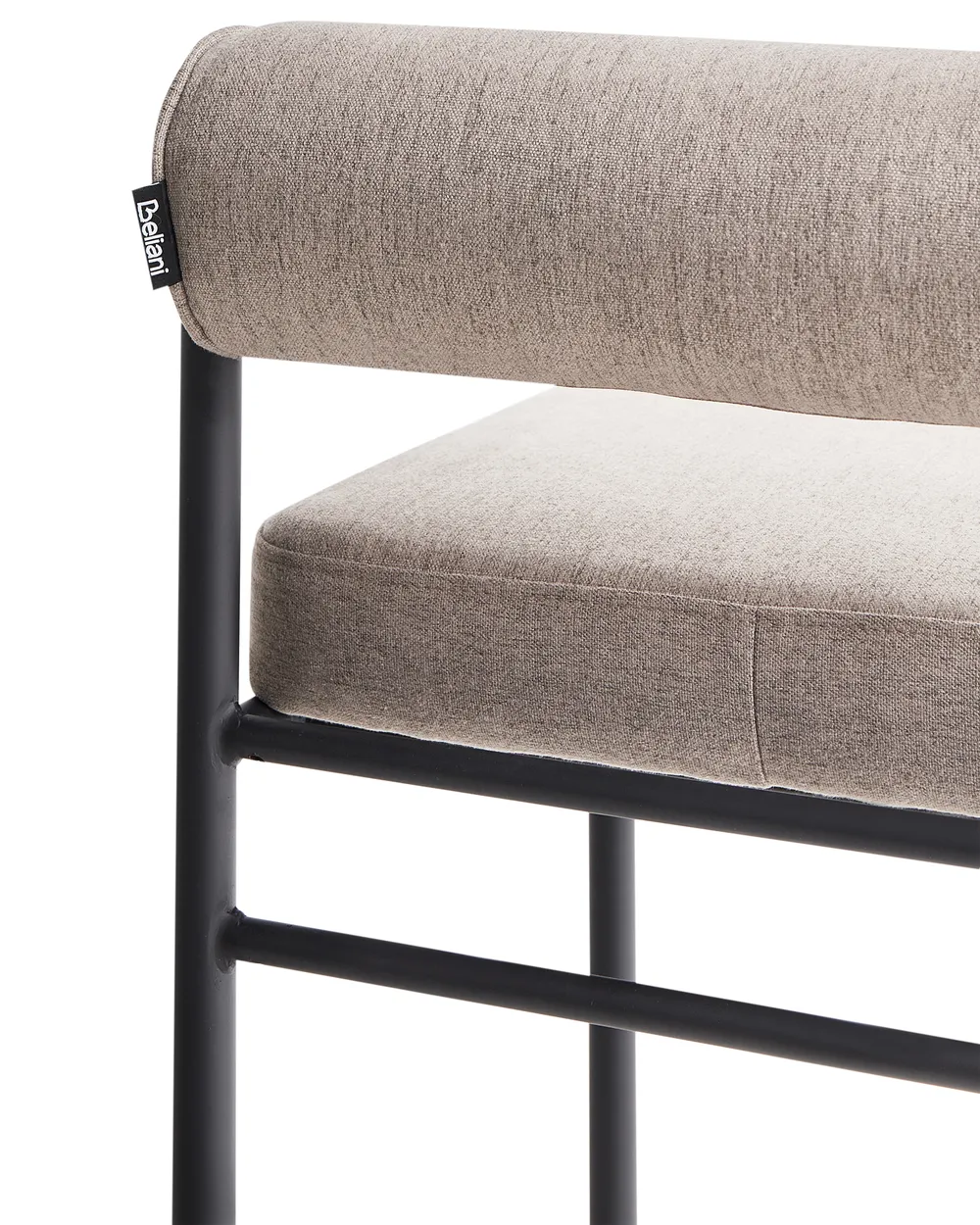 Set of 2 Bar Chairs AMAYA Fabric Taupe_957167