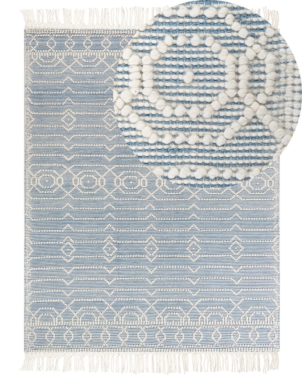 Rug ORHANELI Blue 160 x 230 cm Wool
