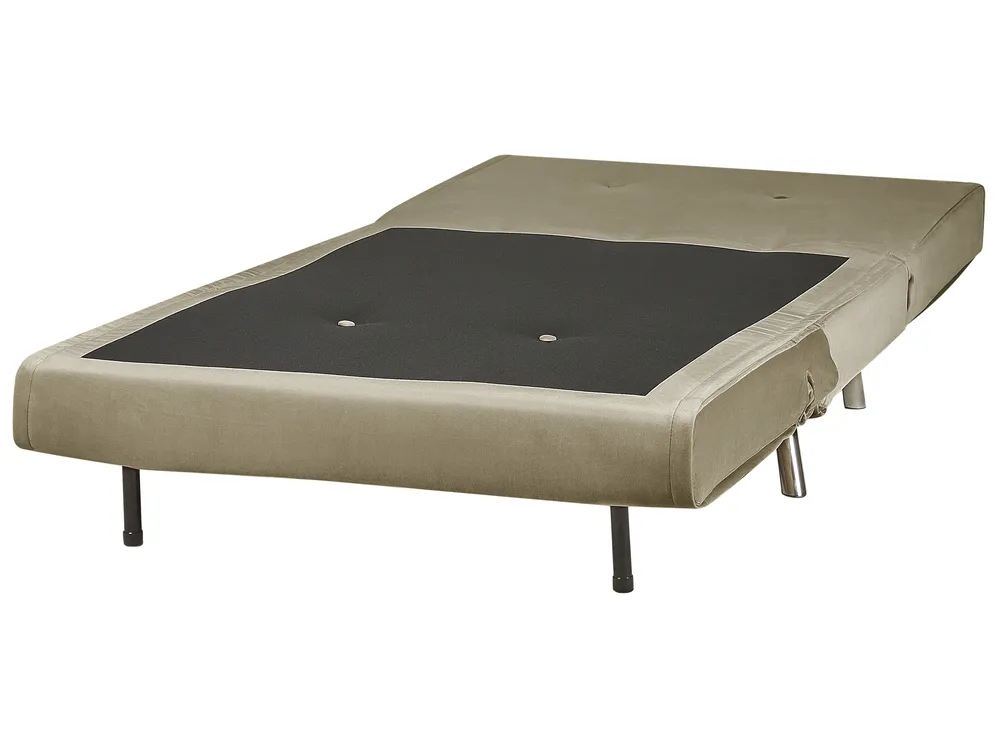 Single Sofa Bed FARRIS Velvet Olive Green_875525