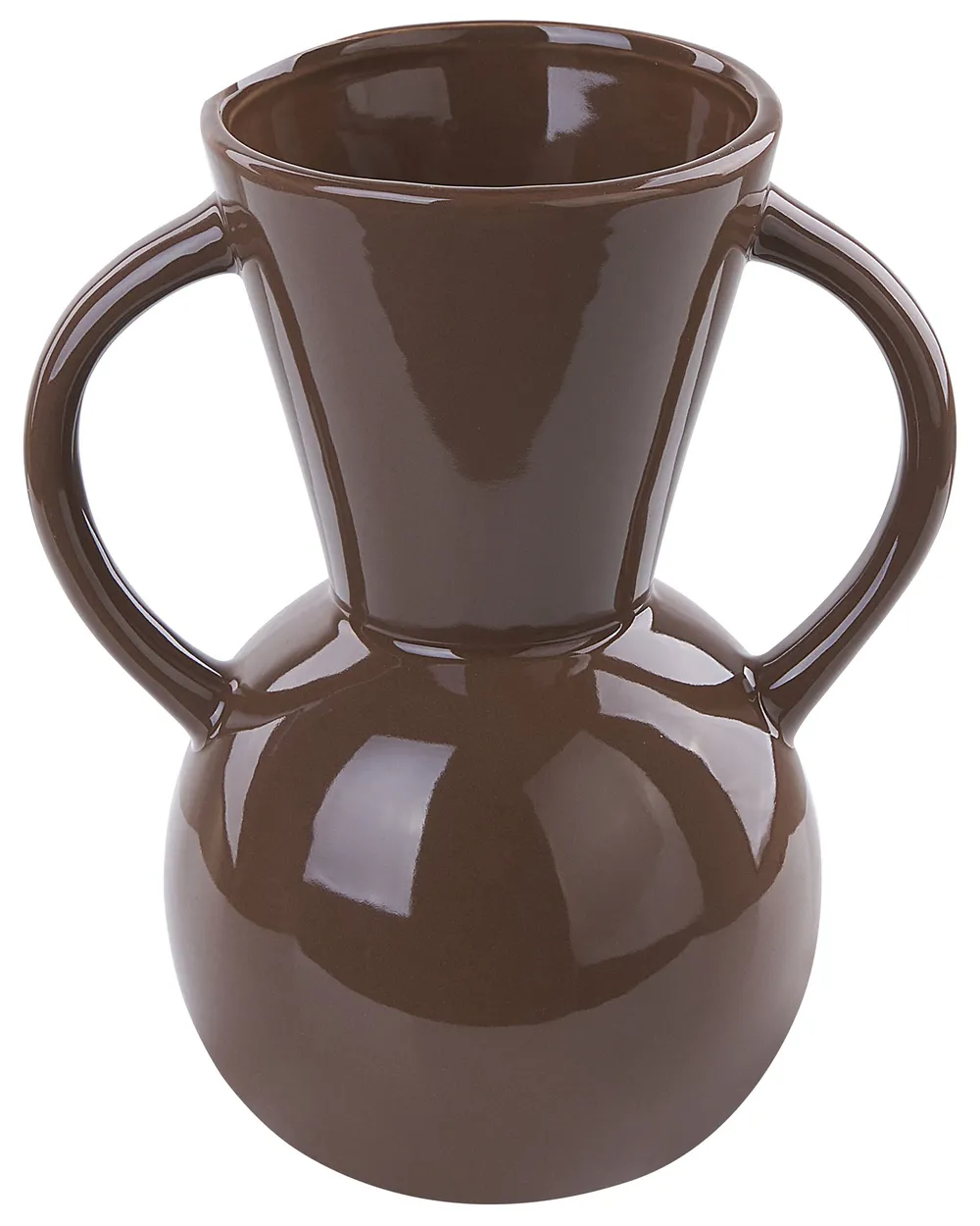 Flower Vase ORESTIADA 19 cm Ceramic Brown