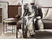 Blanket TAZA Fabric 180 x 220 cm Grey_1178555