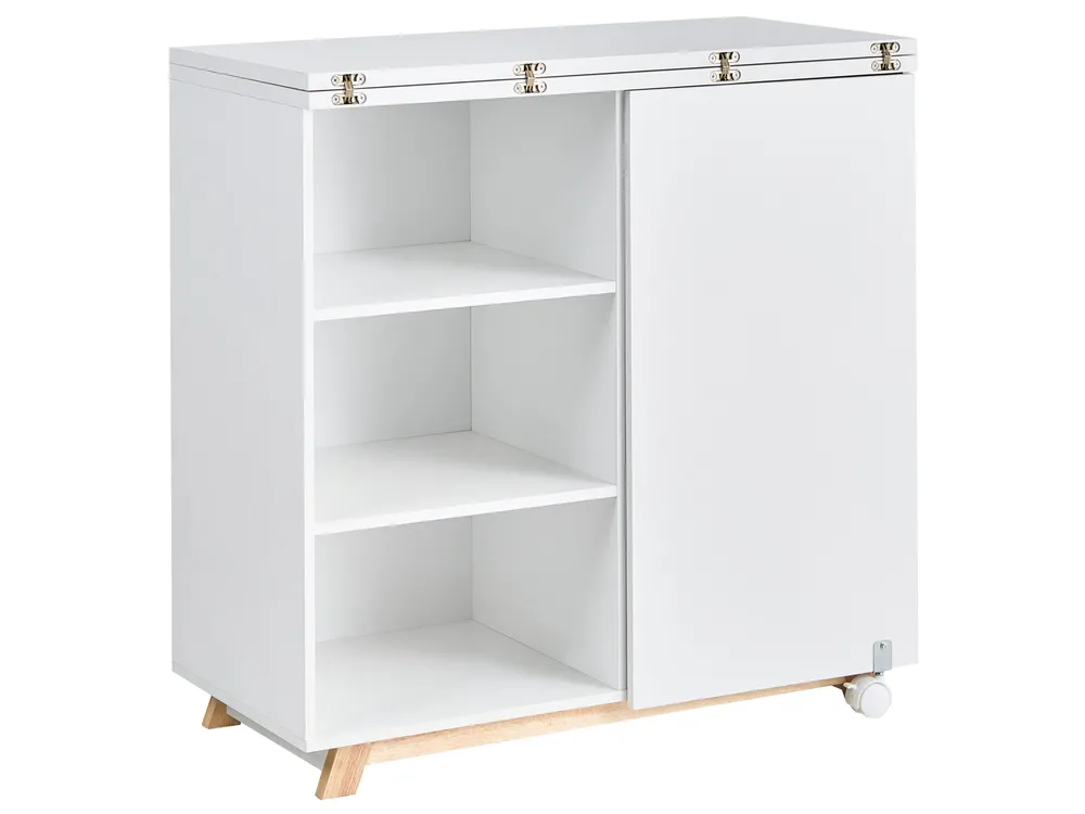 Cabinet Desk FLOMOT 80 cm 40/80 cm Folding White_1054045