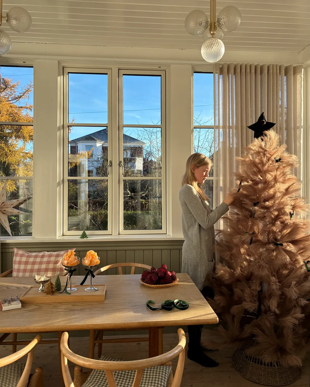 Artificial Christmas Tree TALBOT 180 cm Light Brown_1047971