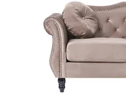 Soffgrupp 5-sits SKIEN Sammet Taupe_1034482