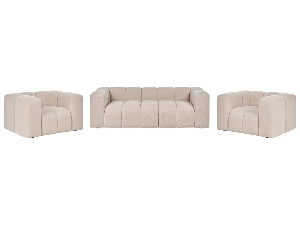 Sofagruppe 5-seters ANTOLA Bouclé Beige_1161578