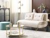 Sofa Bed 2 Seater VESTFOLD Velvet Beige