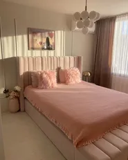 Bedspread HATTON Cotton 200 x 220 cm Pastel Pink_973106