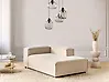 Left-Hand Chaise Longue ARDAL Fabric Beige