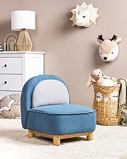 Kids Armchair Dinosaur FABORG Fabric Blue_1154609