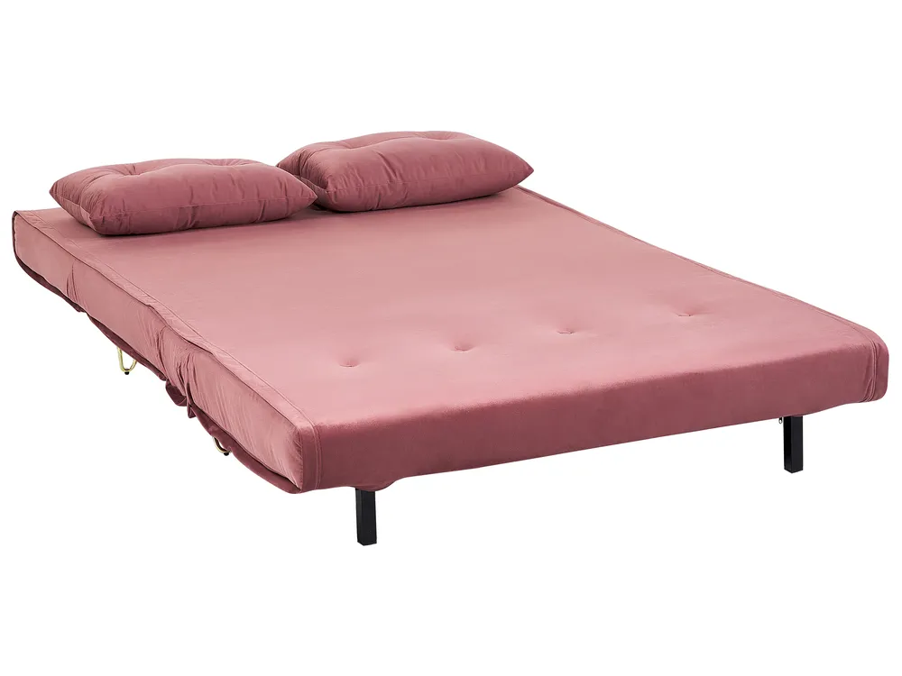 Living Room Set 3 Seater VESTFOLD Velvet Pink_851639