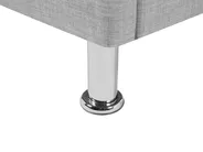 Ottoman Bed METZ Fabric Light Grey 90 x 200 cm (EU Single)_867627