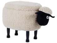 Storage Animal Stool SHEEP Sheep Fabric Light Beige_852400