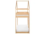 Bunk Bed House Pine Wood LABATUT 90 x 200 cm (EU Single) Light Brown_911499