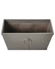 Set of 2 Plant Pots PORIA 60 cm Grey_841661