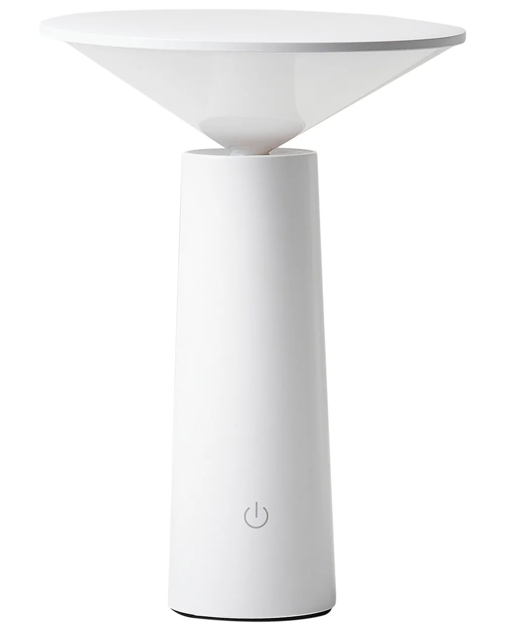 Wireless LED Table Lamp LEVIRA with Dimmer Metal White