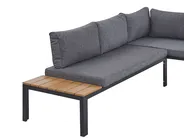 Garden Corner Sofa with Table 4 Seater PIENZA II Modular Grey Right Hand_776806