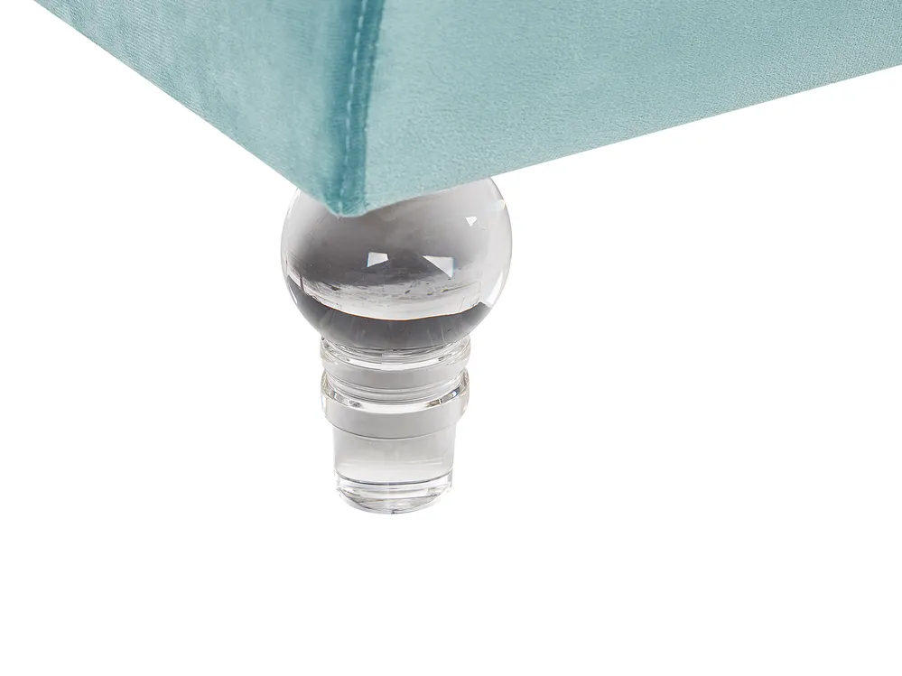 Sofa 3 Seater ARVIKA Velvet Light Blue_806150