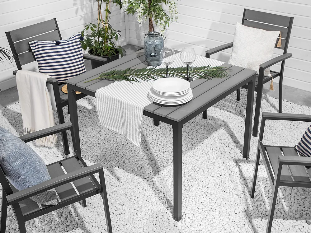Garden Dining Set 4 Seater PRATO Grey_741553