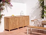 Outdoor Kitchen Cabinet VENOSA Brown Acacia Wood_1155532