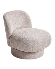 Swivel Armchair AYLO Boucle Taupe_960121