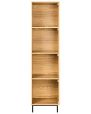 4 Tier Shelving Unit LEANDRO 175 cm Light Brown_1002380