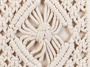 Set med 2 prydnadskuddar KALAM 45 x 45 cm Bomull Ljusbeige Geometriskt tryck_904687
