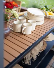Outdoor Kitchen Island AVETRANA Black Metal_1035996