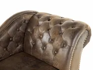 Right-Hand Chaise Longue NIMES Faux Suede Brown_697503